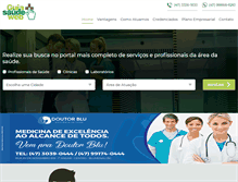 Tablet Screenshot of guiasaudeweb.com.br